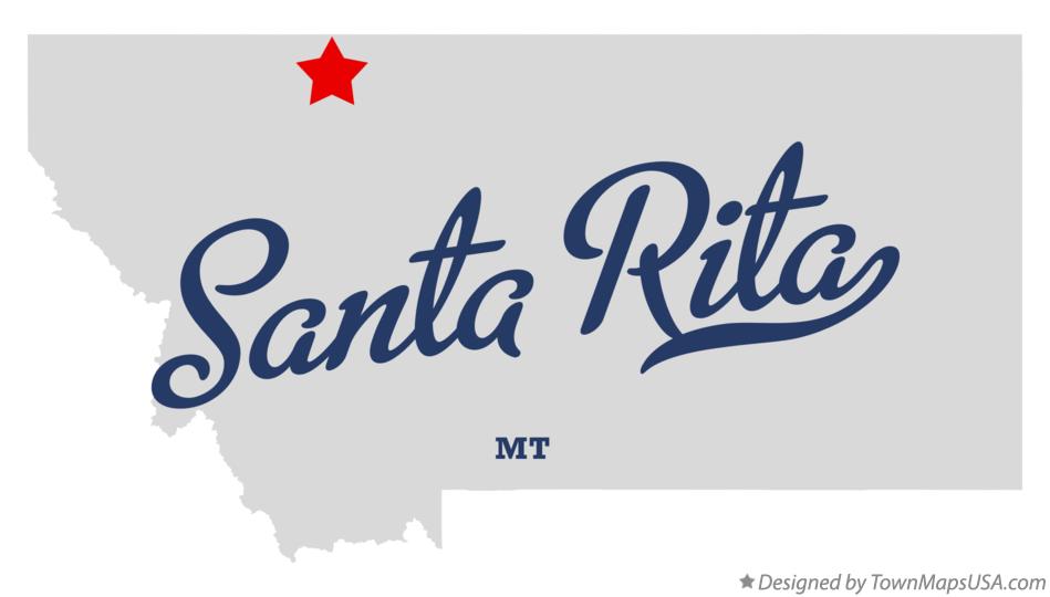 Map of Santa Rita Montana MT