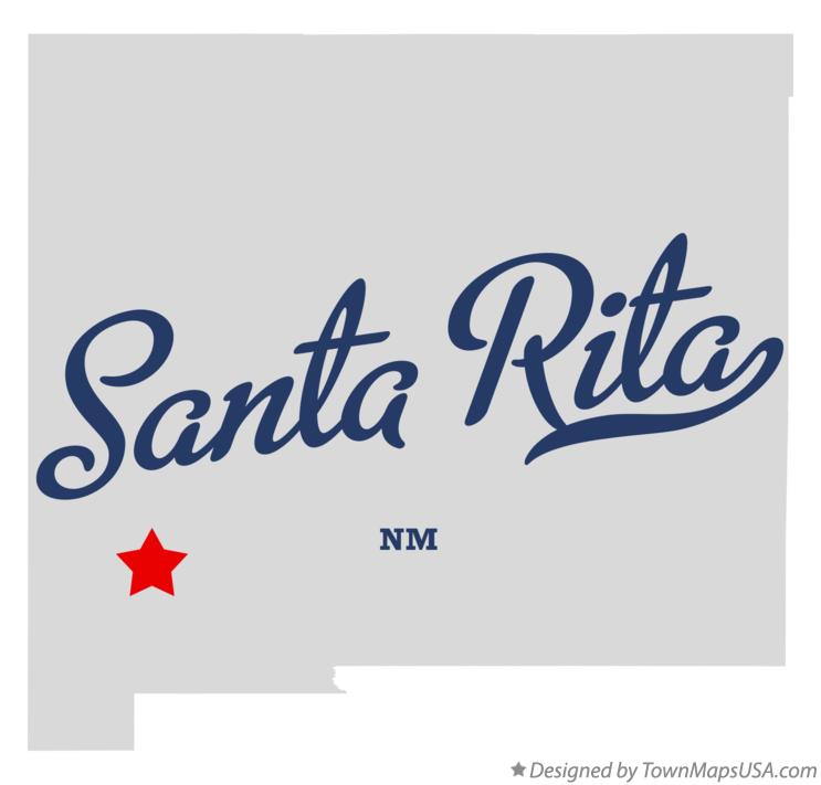 Map of Santa Rita New Mexico NM