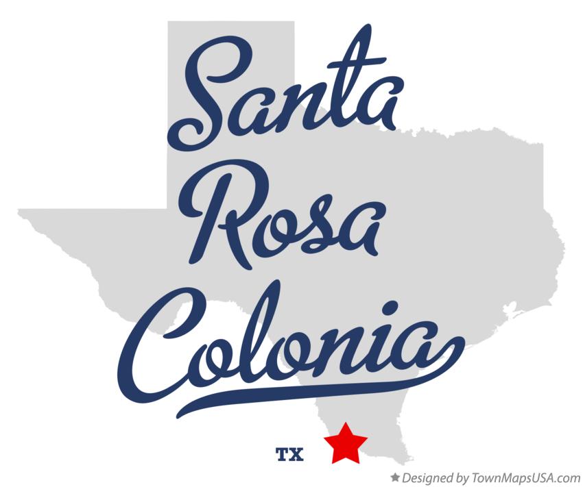 Map of Santa Rosa Colonia Texas TX