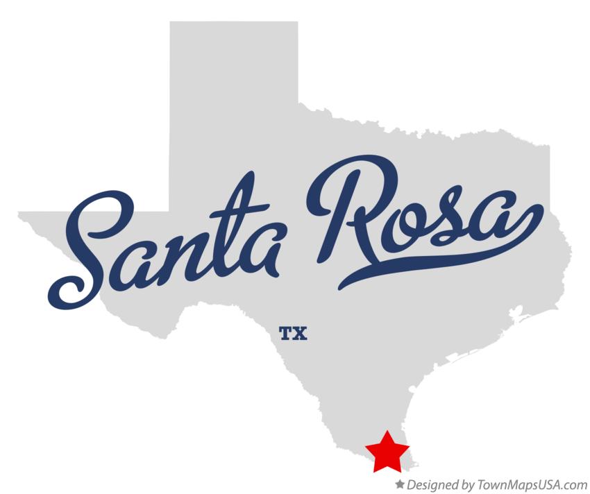 Map of Santa Rosa Texas TX