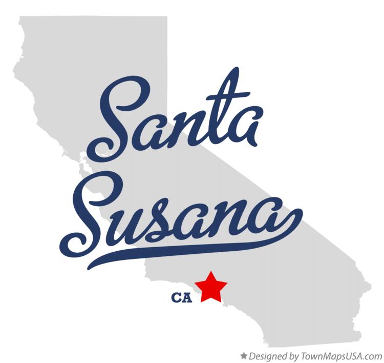 Map of Santa Susana California CA