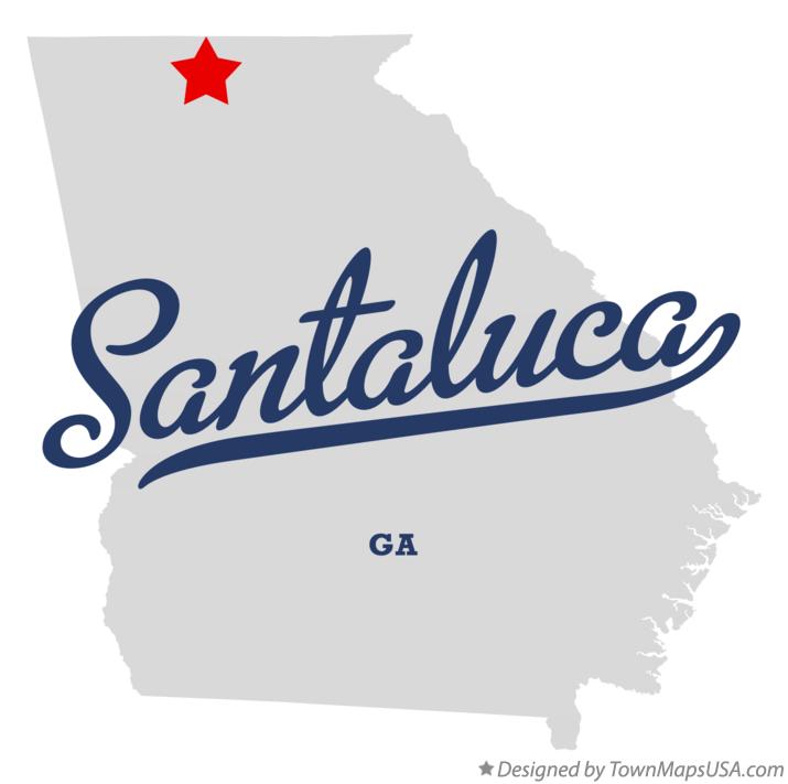 Map of Santaluca Georgia GA