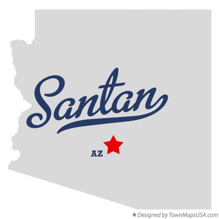 Map of Santan Arizona AZ