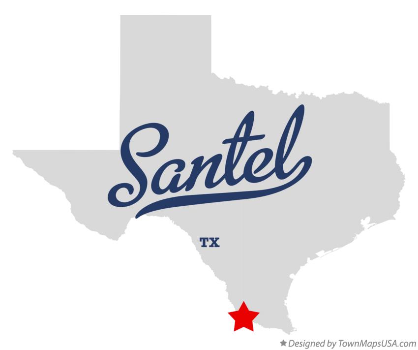 Map of Santel Texas TX