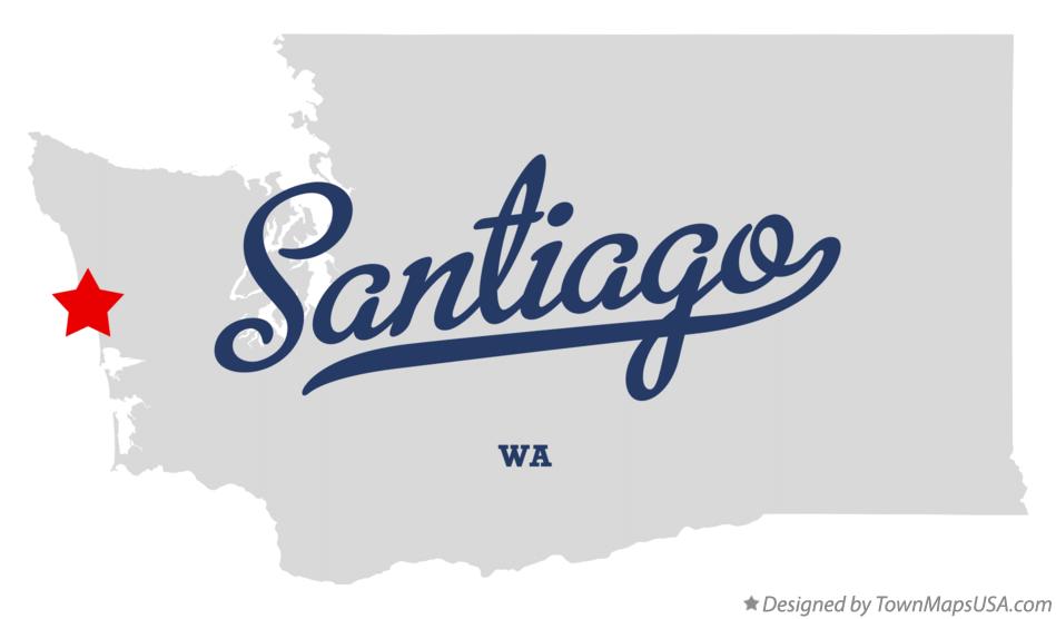 Map of Santiago Washington WA