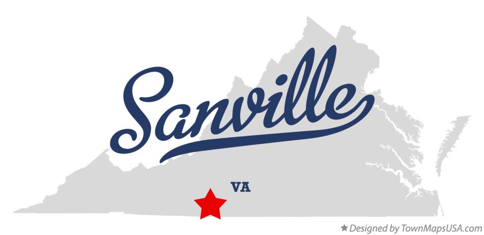 Map of Sanville Virginia VA