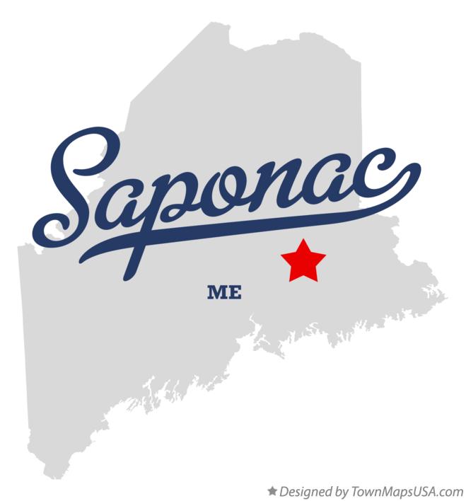 Map of Saponac Maine ME