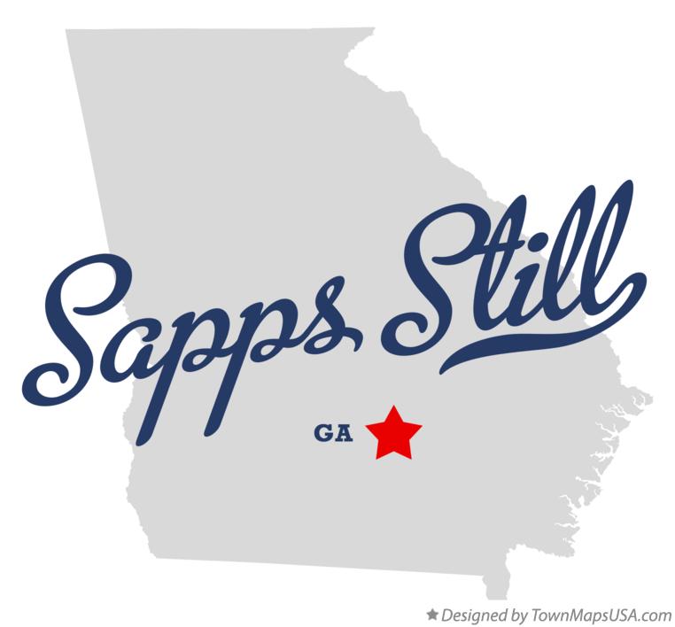 Map of Sapps Still Georgia GA