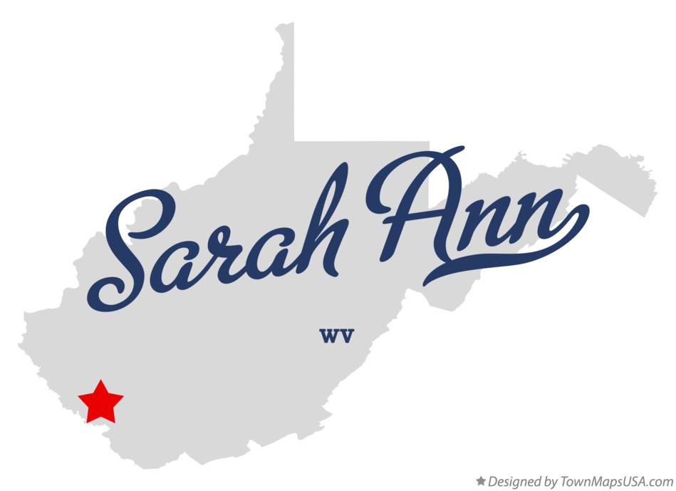 Map of Sarah Ann West Virginia WV
