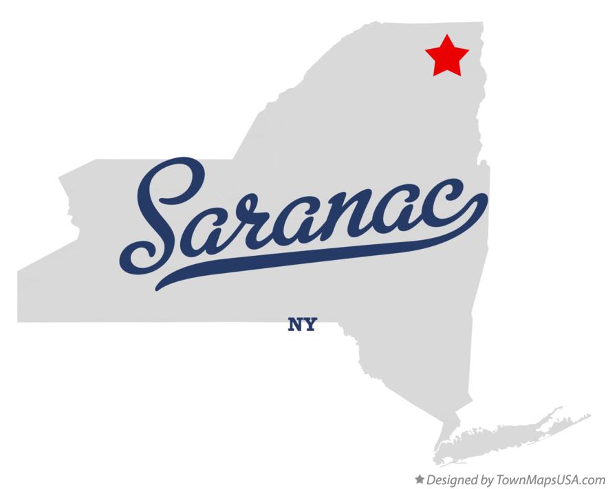 Map of Saranac New York NY