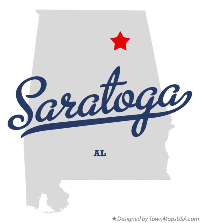 Map of Saratoga Alabama AL