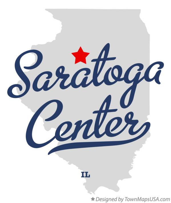 Map of Saratoga Center Illinois IL
