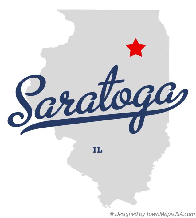 Map of Saratoga Illinois IL