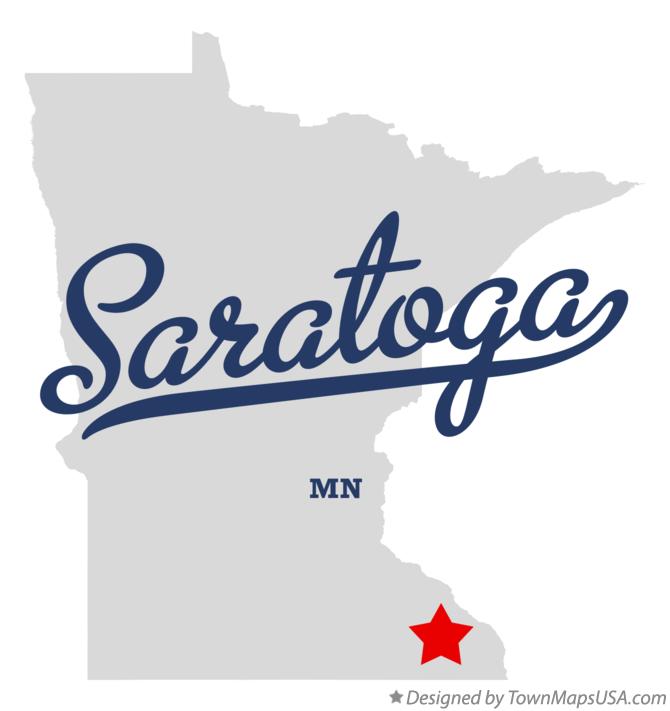 Map of Saratoga Minnesota MN
