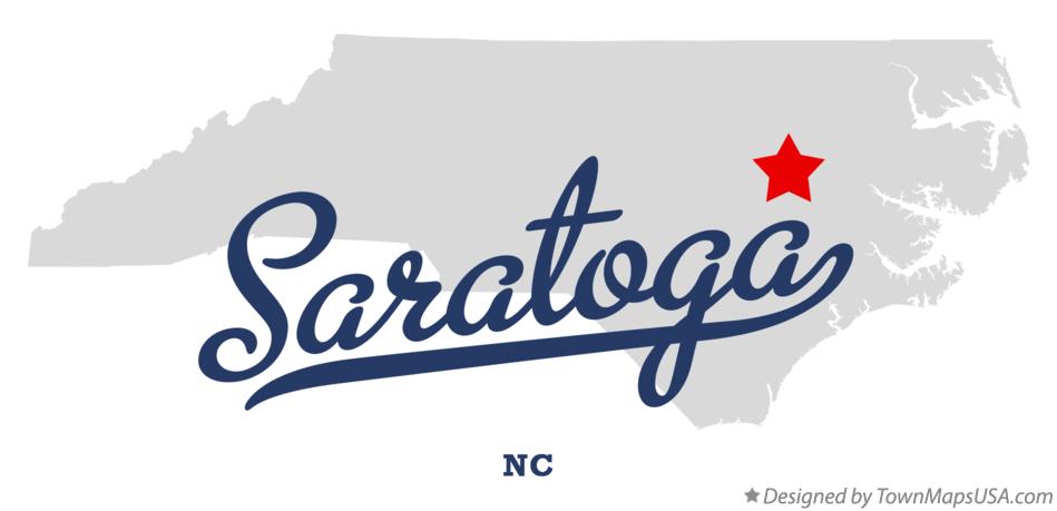 Map of Saratoga North Carolina NC