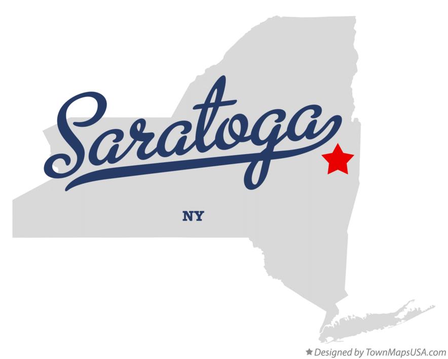 Map of Saratoga New York NY