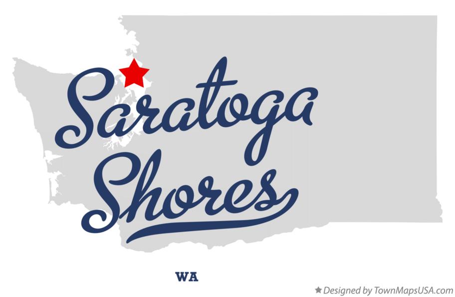 Map of Saratoga Shores Washington WA