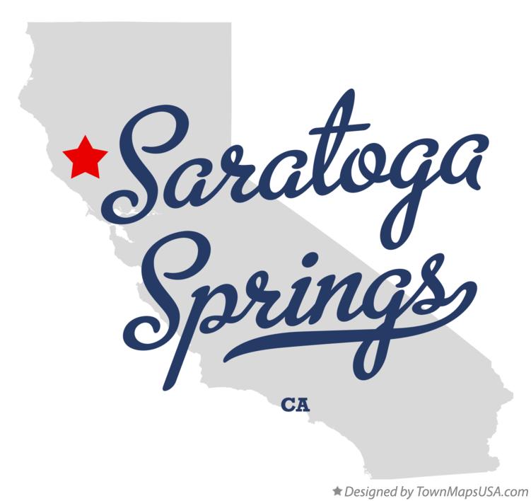 Map of Saratoga Springs California CA