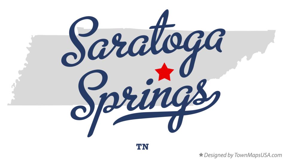 Map of Saratoga Springs Tennessee TN