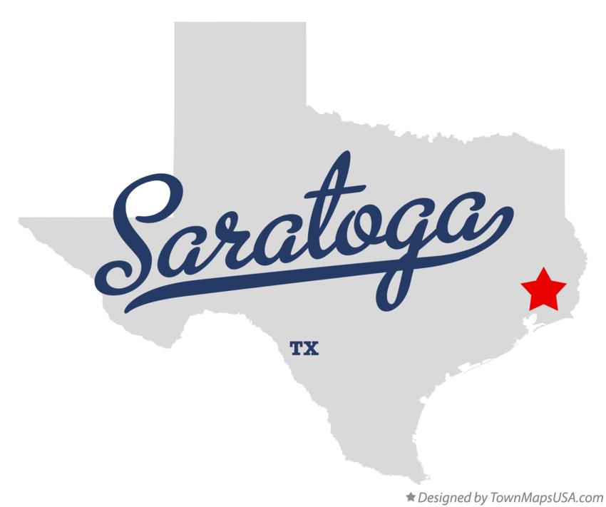 Map of Saratoga Texas TX