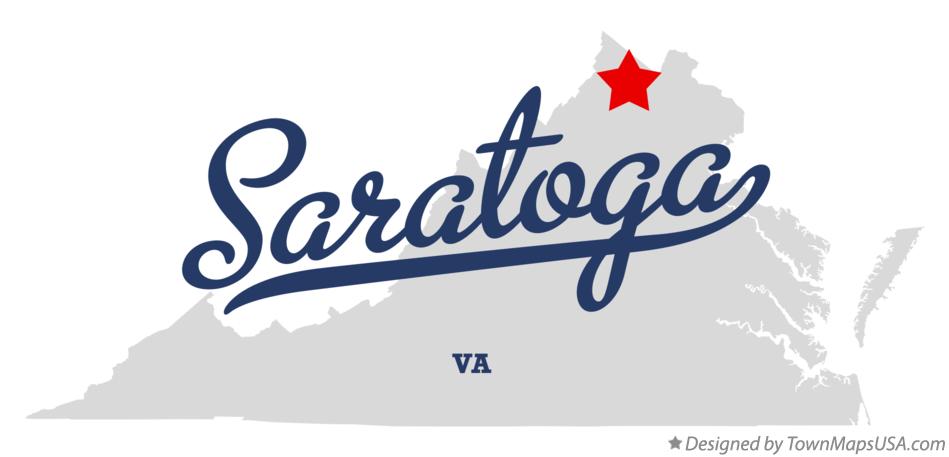 Map of Saratoga Virginia VA