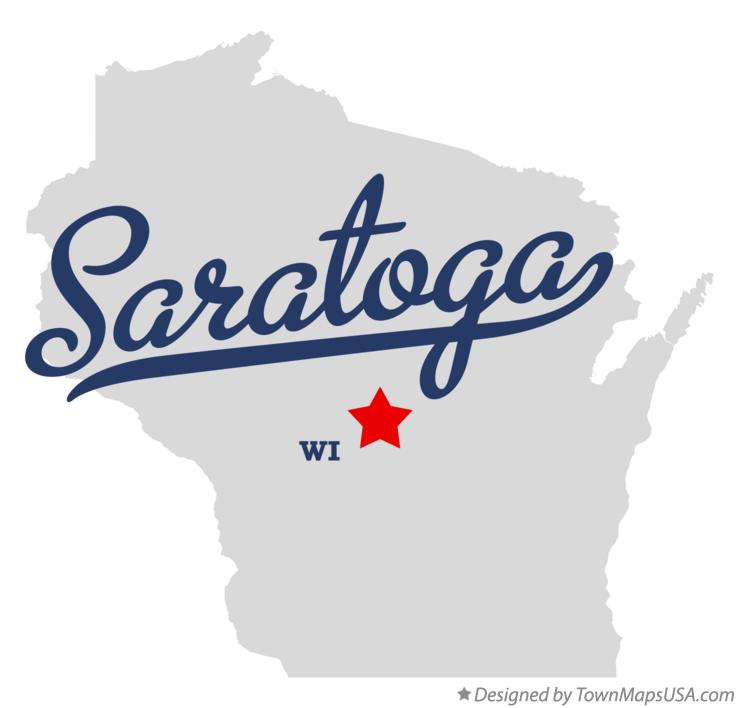 Map of Saratoga Wisconsin WI