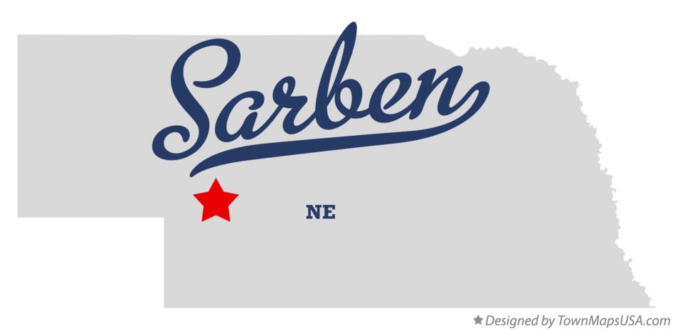 Map of Sarben Nebraska NE