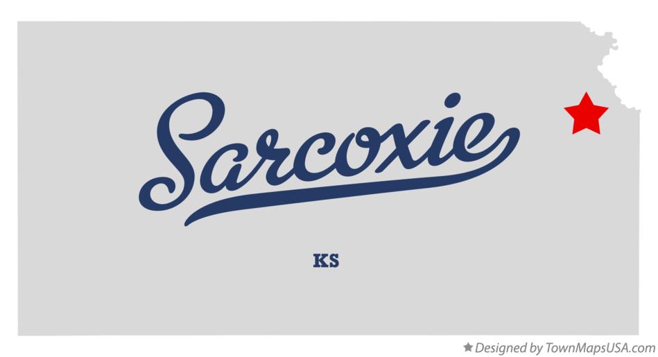 Map of Sarcoxie Kansas KS