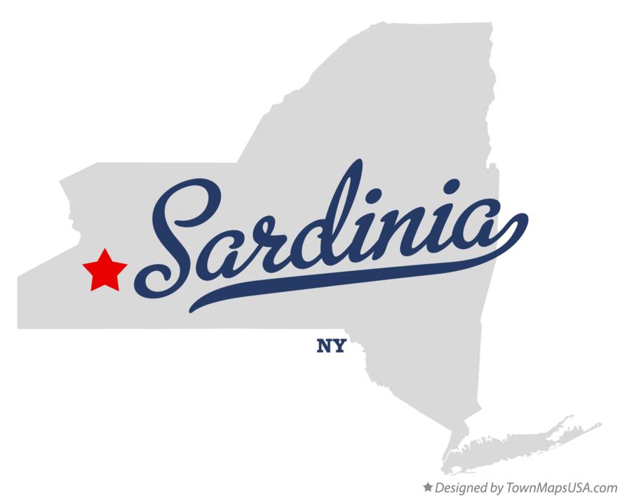 Map of Sardinia New York NY