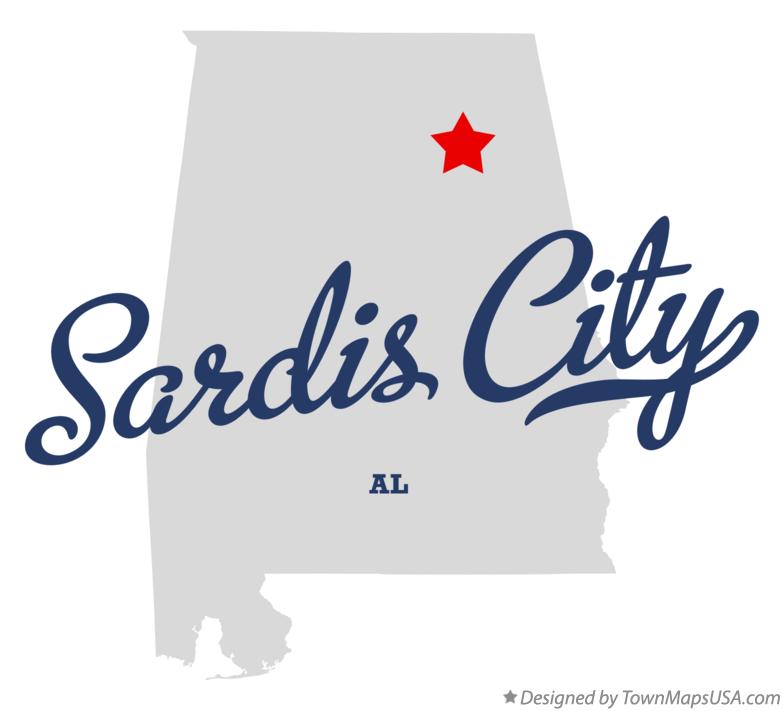 Map of Sardis City Alabama AL