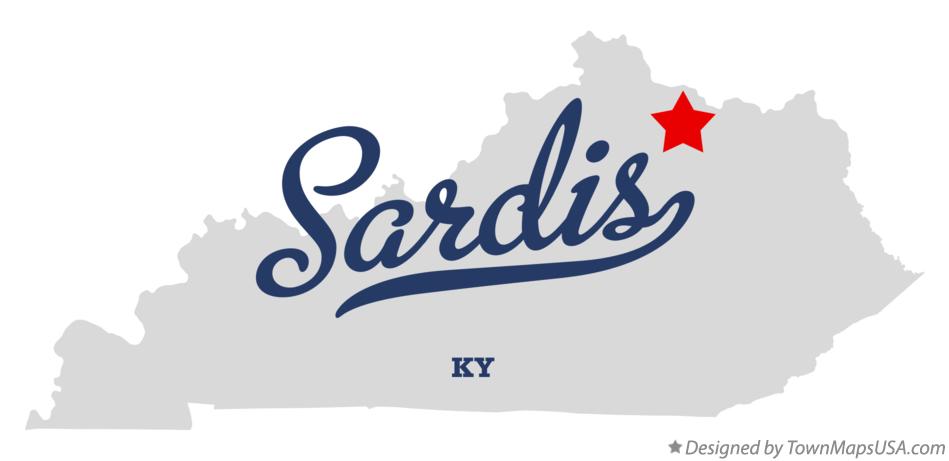 Map of Sardis Kentucky KY