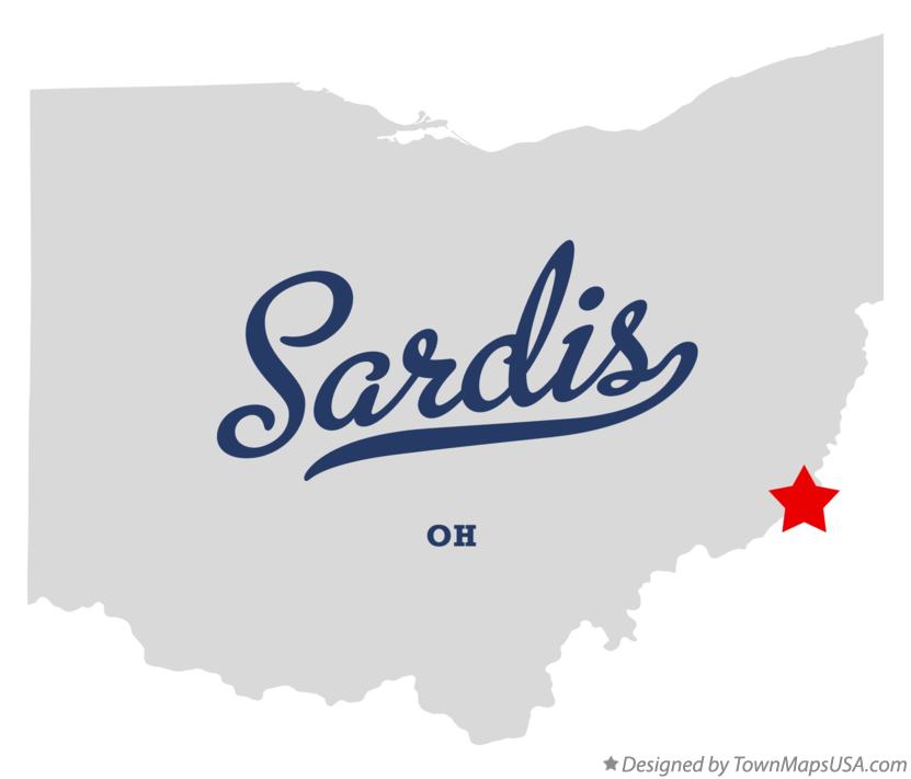 Map of Sardis Ohio OH