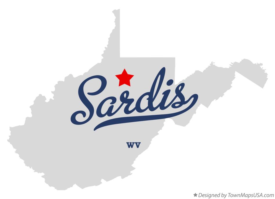 Map of Sardis West Virginia WV