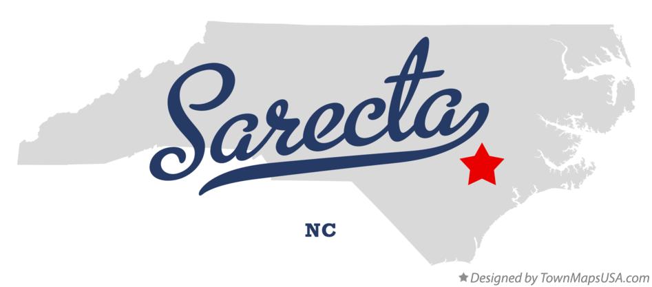 Map of Sarecta North Carolina NC