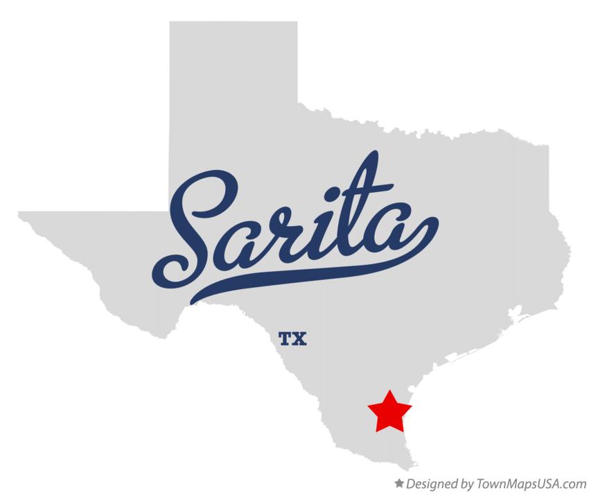 Map of Sarita Texas TX