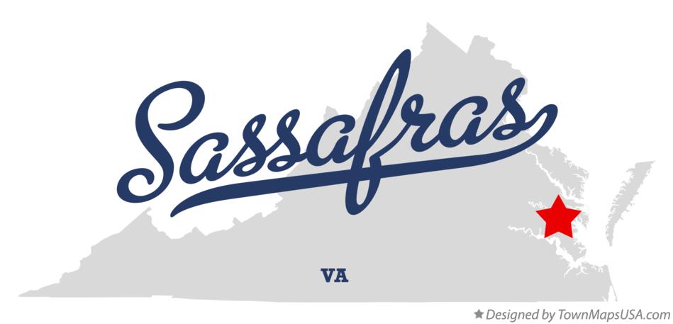 Map of Sassafras Virginia VA
