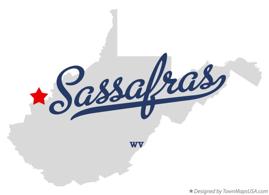Map of Sassafras West Virginia WV