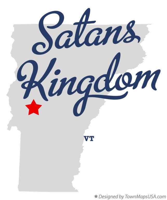 Map of Satans Kingdom Vermont VT