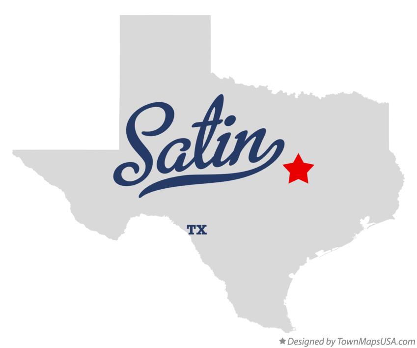 Map of Satin Texas TX