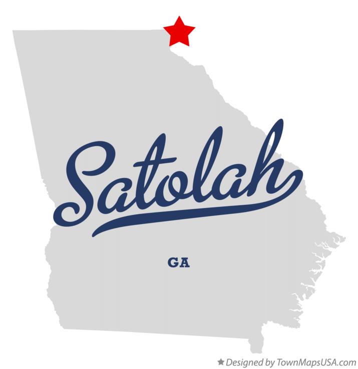 Map of Satolah Georgia GA