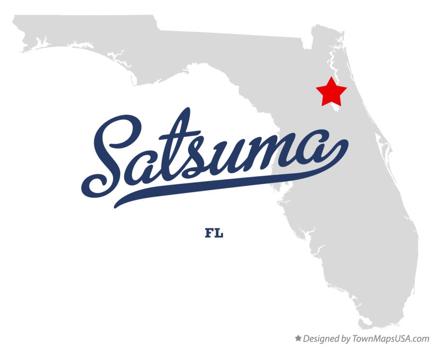 Map of Satsuma Florida FL