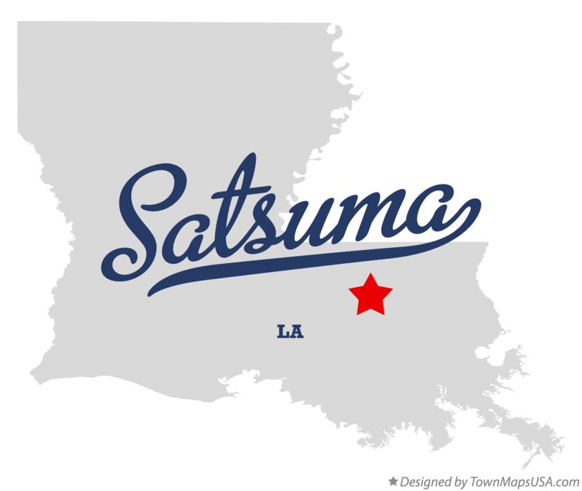 Map of Satsuma Louisiana LA