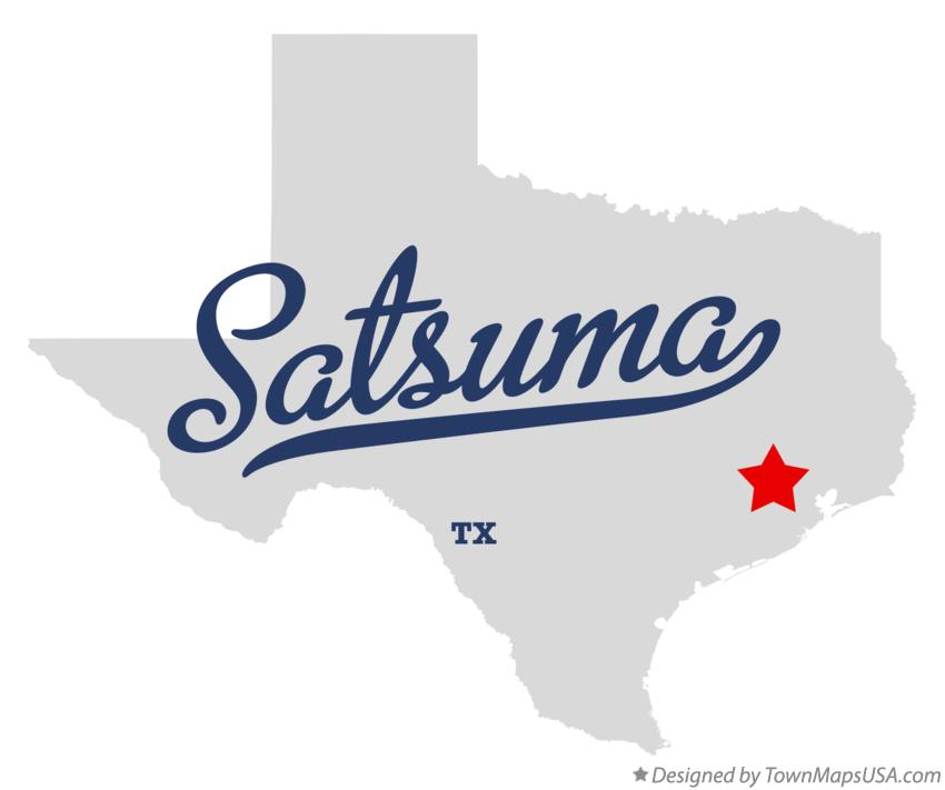 Map of Satsuma Texas TX