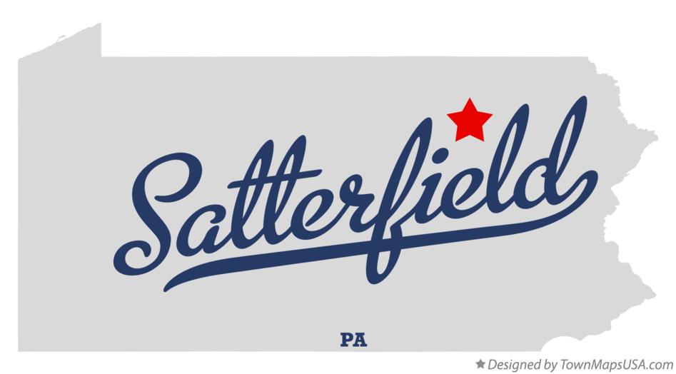 Map of Satterfield Pennsylvania PA
