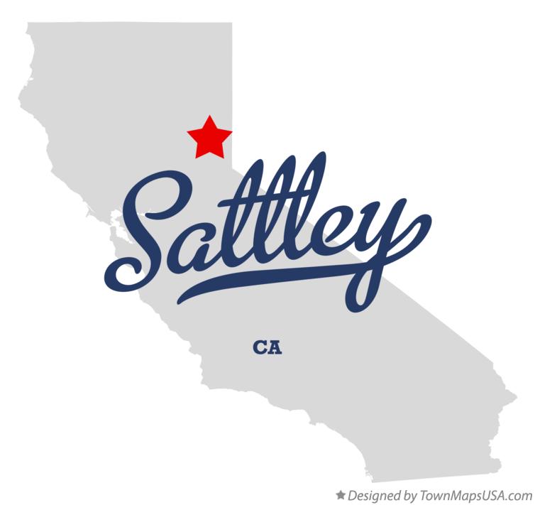 Map of Sattley California CA