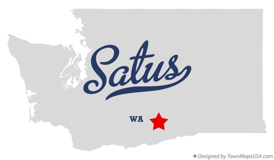 Map of Satus Washington WA