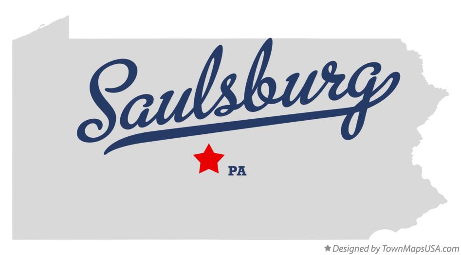 Map of Saulsburg Pennsylvania PA