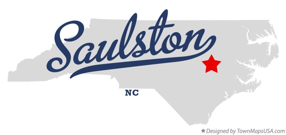 Map of Saulston North Carolina NC