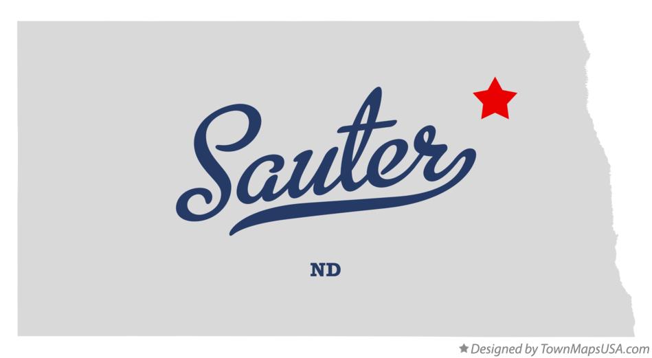 Map of Sauter North Dakota ND