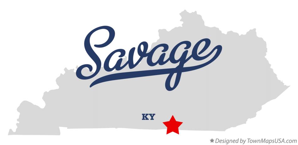 Map of Savage Kentucky KY